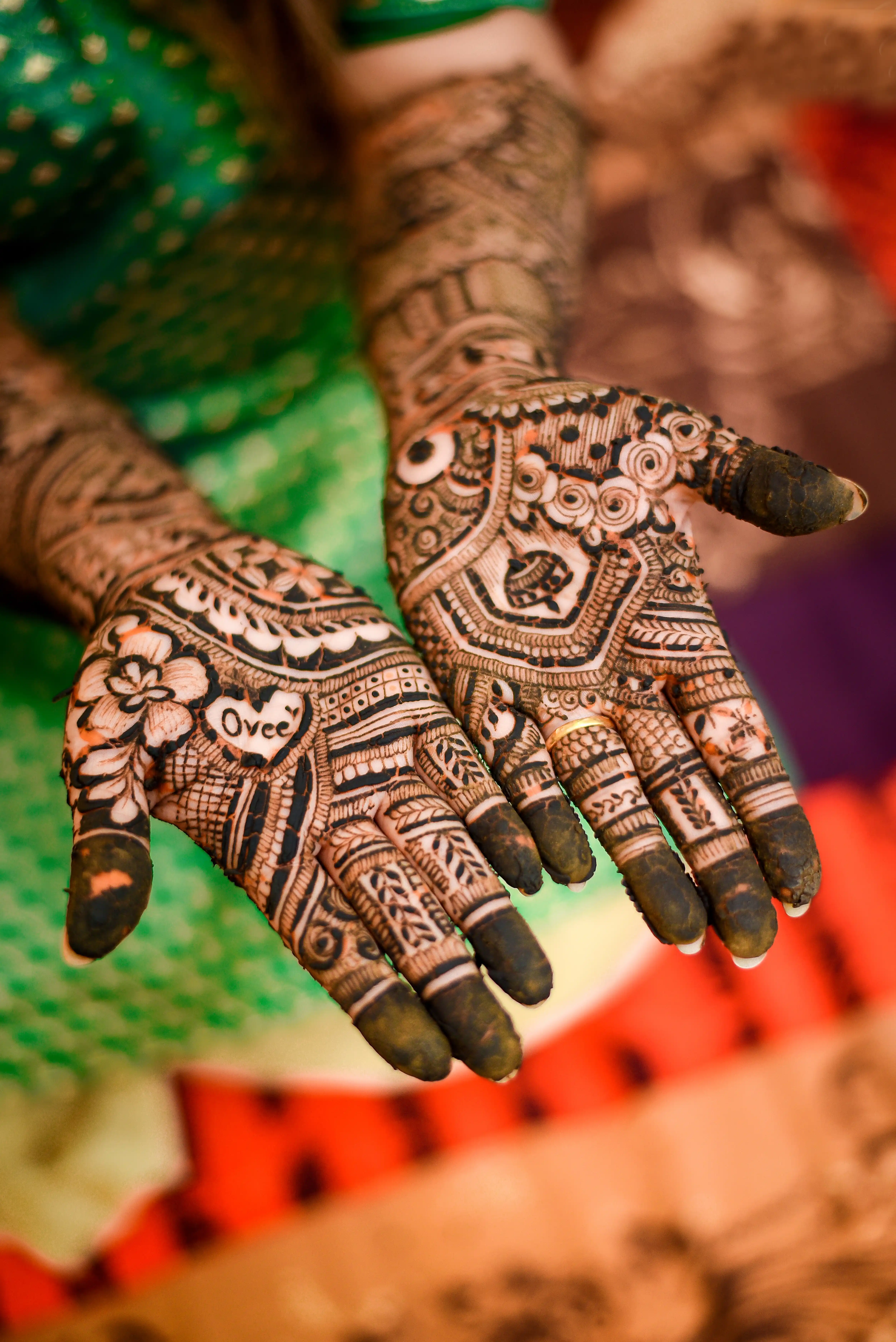 Couple Portrait Mehendi
