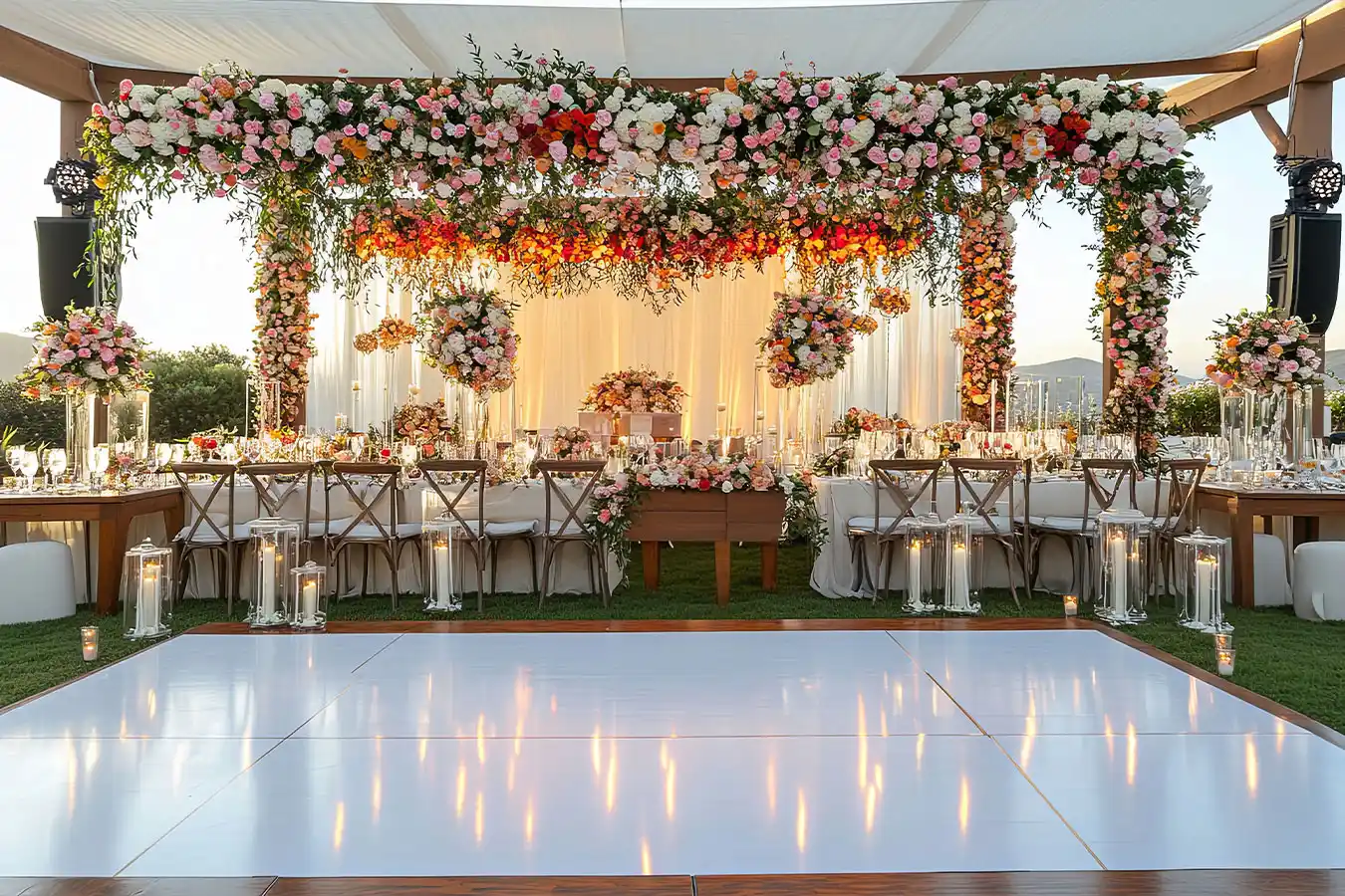 Reception lighting LED wall