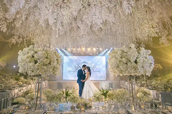 Reception lighting LED wall